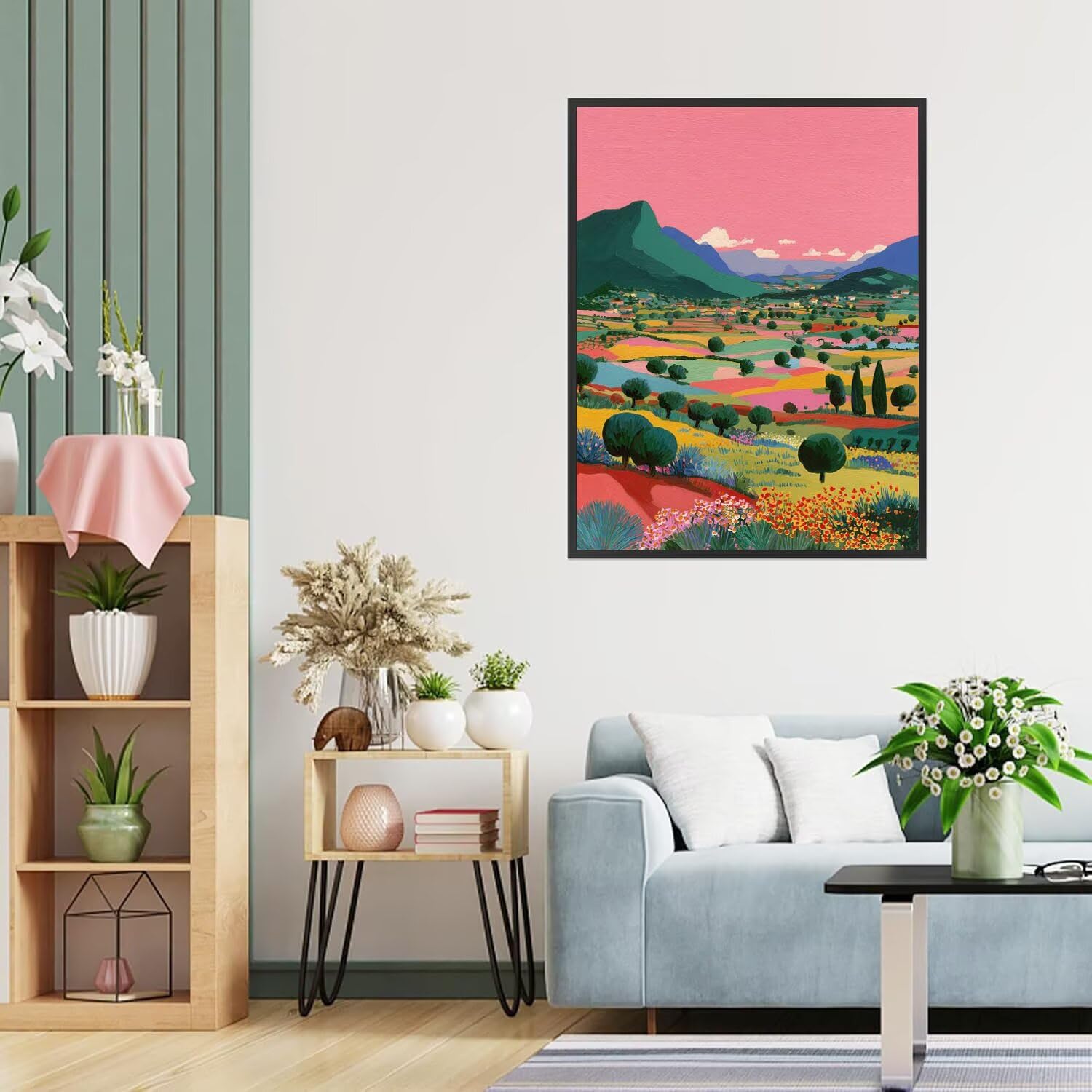 Dipingere con i Numeri Adulti Cartoni animati, pratoia Dipingere con i Numeri Bambini DIY Kit, Set Premium con Pennelli, Decorazione Casa & Creativo Regalo, Attività di Tempo libero 70x95cm z-236