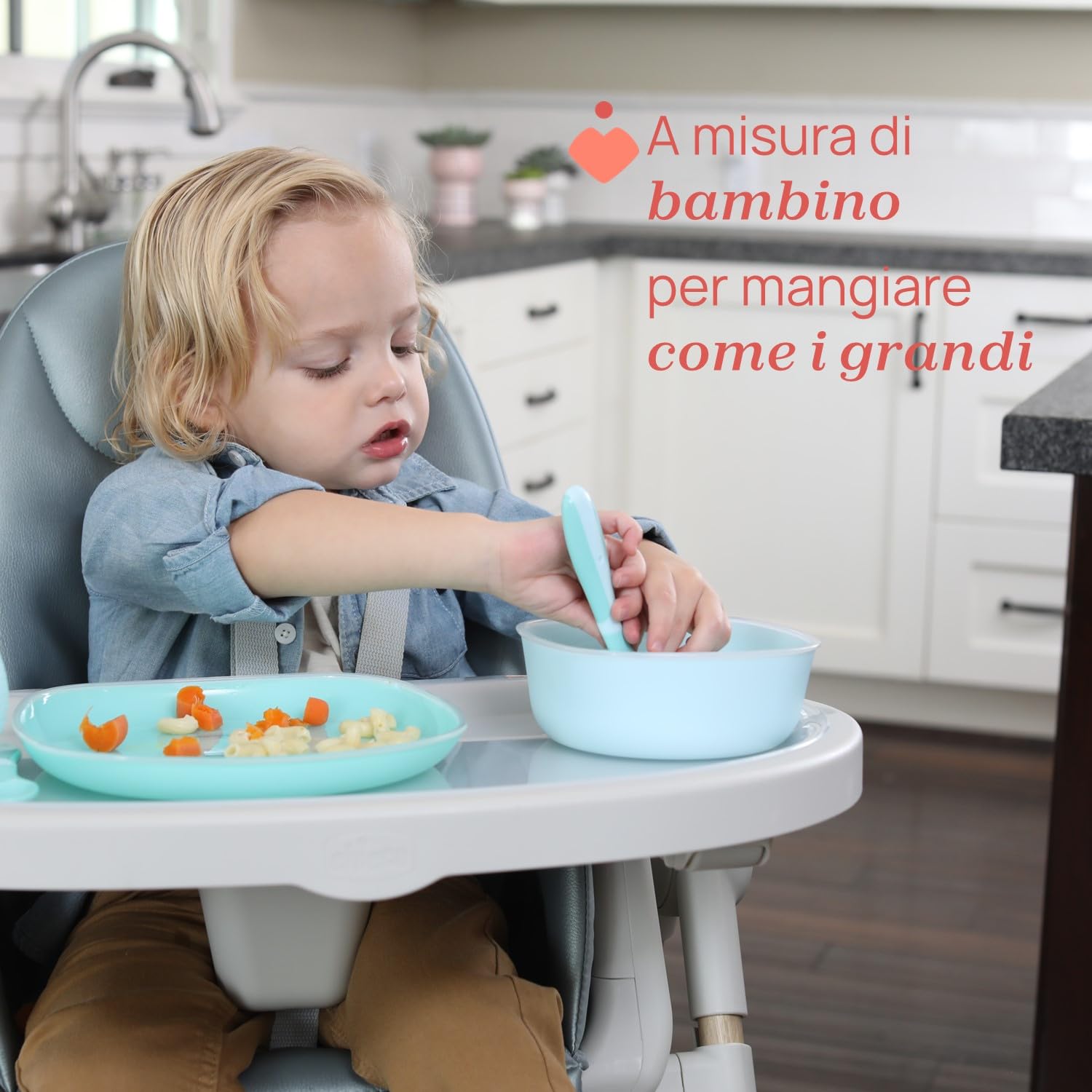 Chicco Posatine Inox Set Pappa 2 Pezzi 18M+ Acciaio Inossidabile