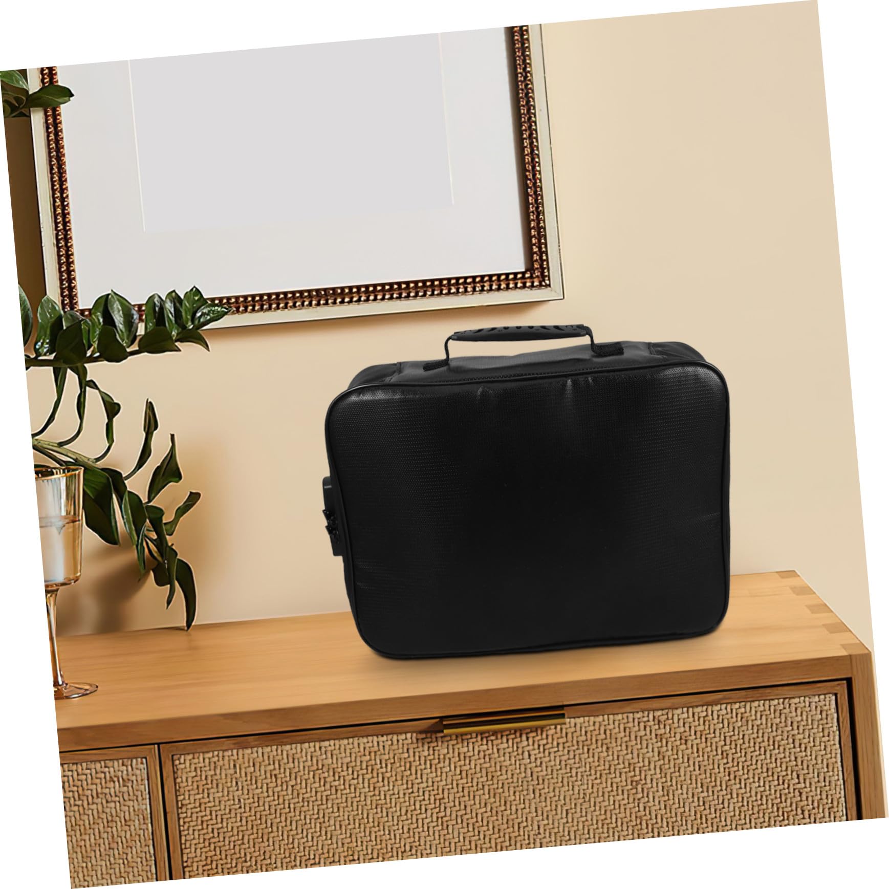 Gatuida Portadocumenti da Viaggio Ignifugo con Organizer per Documenti e Certificati Borsa Portadocumenti con Lucchetto per Archiviazione Sicura Casa Ufficio