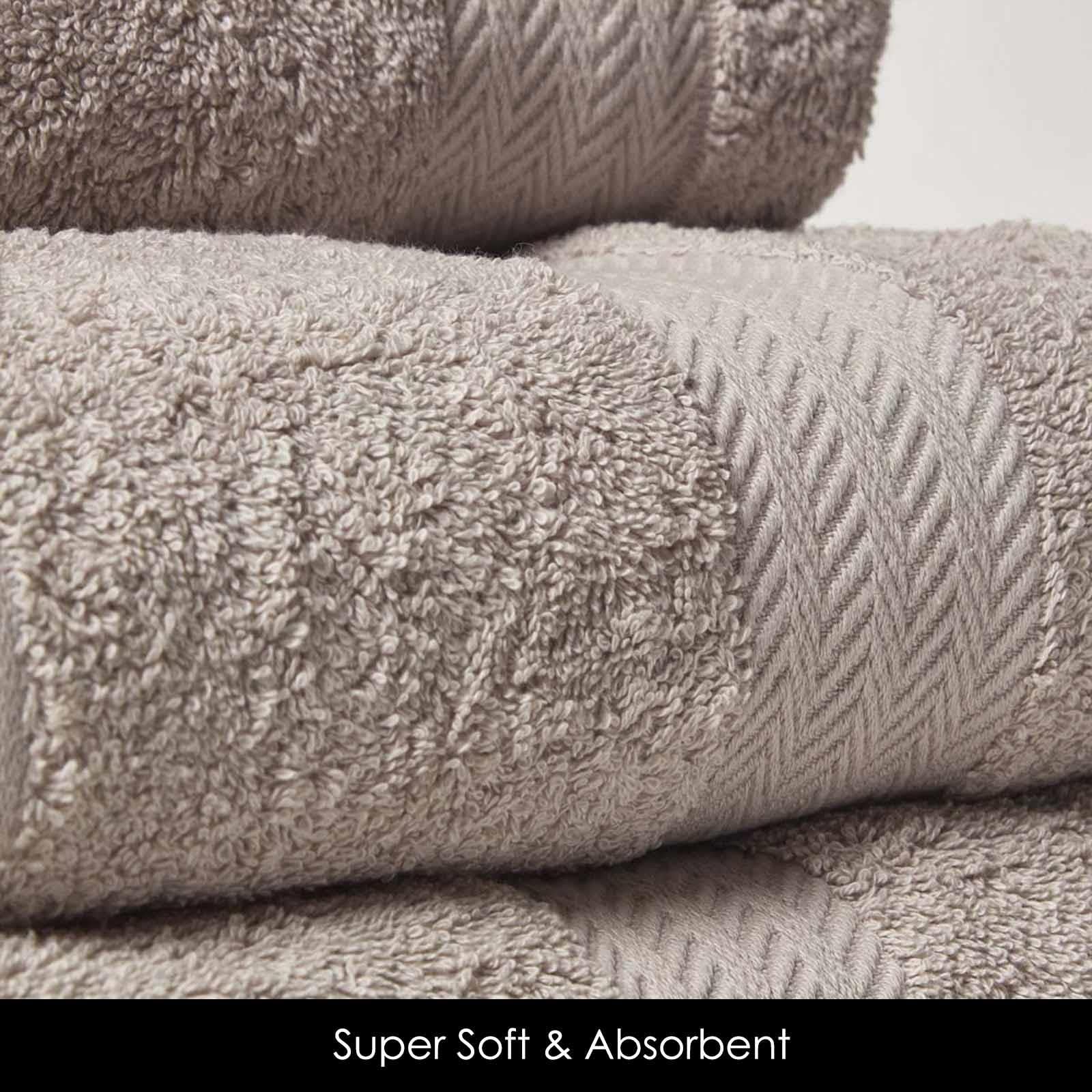 Homescapes Luxus Duschtuch-Set 2-tlg. Grau - Ägyptische Baumwolle 500g/m² Superweich