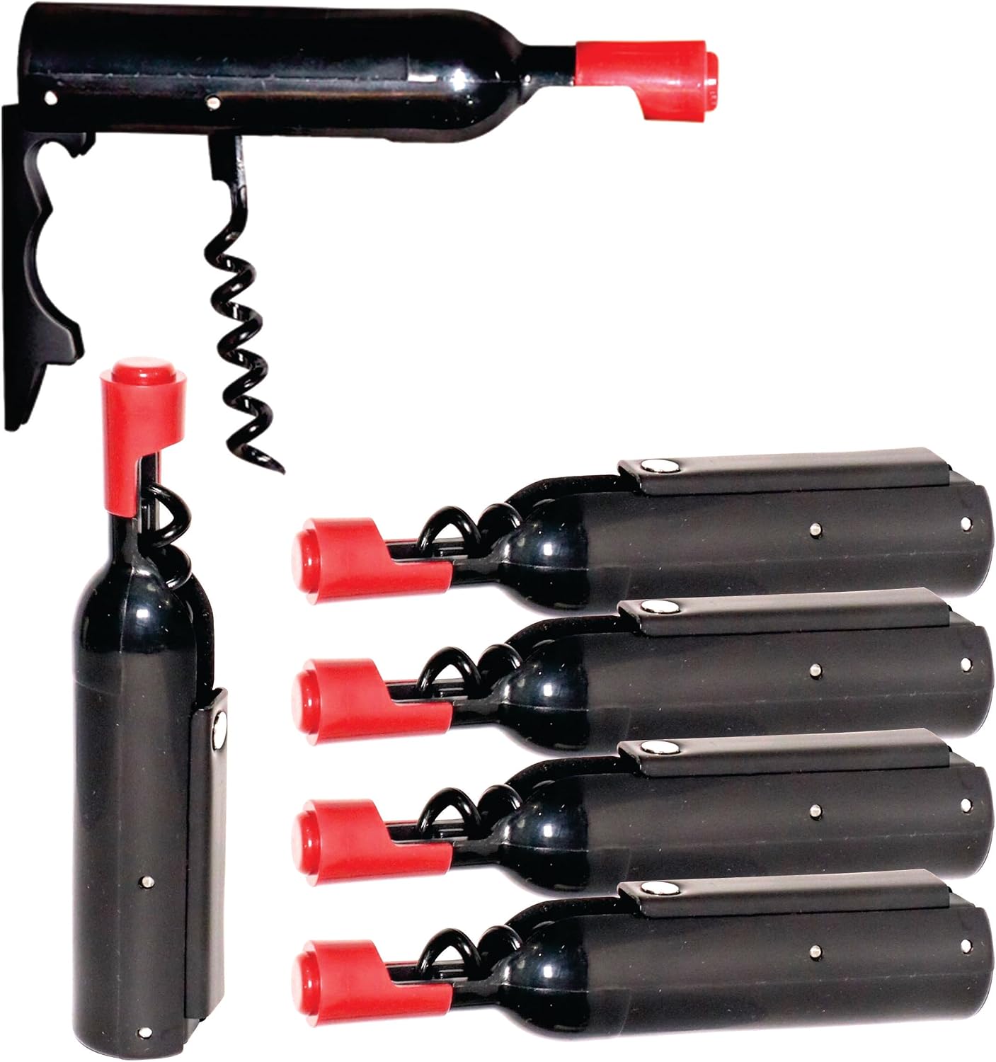 EcoQuality Professional Waiter’s Corkscrew – Stainless Steel Double-Hinged Wine Key and Beer Bottle Opener for Bartenders, Sommeliers, and Restaurants (90)