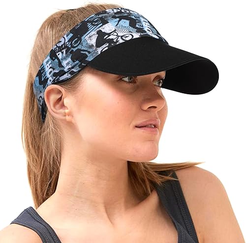 Achiou Sombrero deportivo con visera para hombres y mujeres, ligero, transpirable, con parte superior vacía, gorra sin topless para béisbol, correr,
