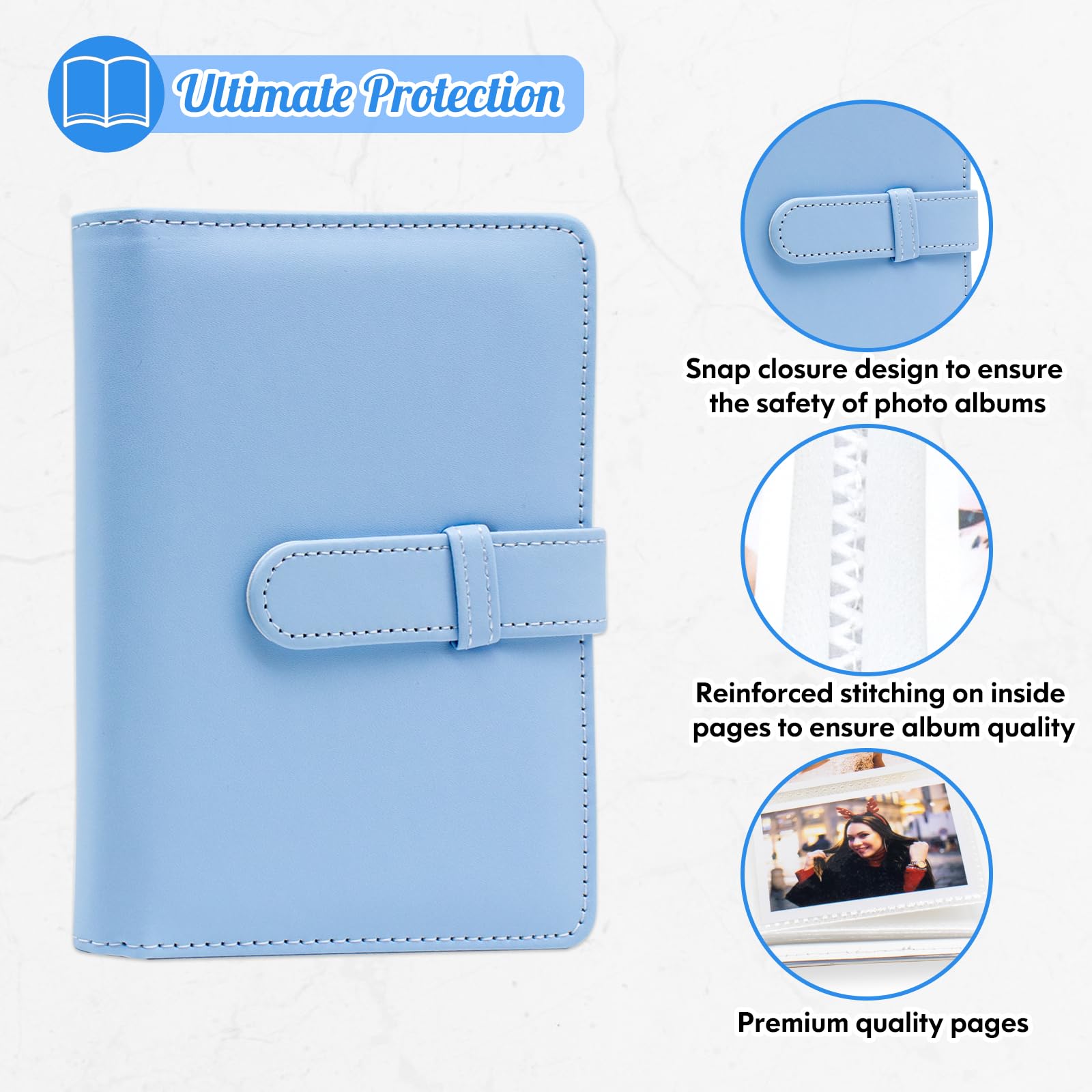 64 Pockets Photo Album Book for 2x3 Inch Film - Image 3