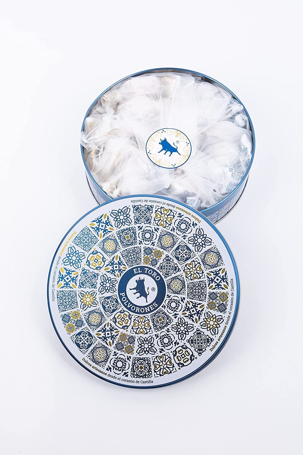 El Toro - Caja Surtido de Polvorones El Toro Original y Almendra - Edición Especial - 420 gramos - Pasteleria y Dulces Galicia - Valladolid - Producto artesanal - dulces Navidad - receta tradicional
