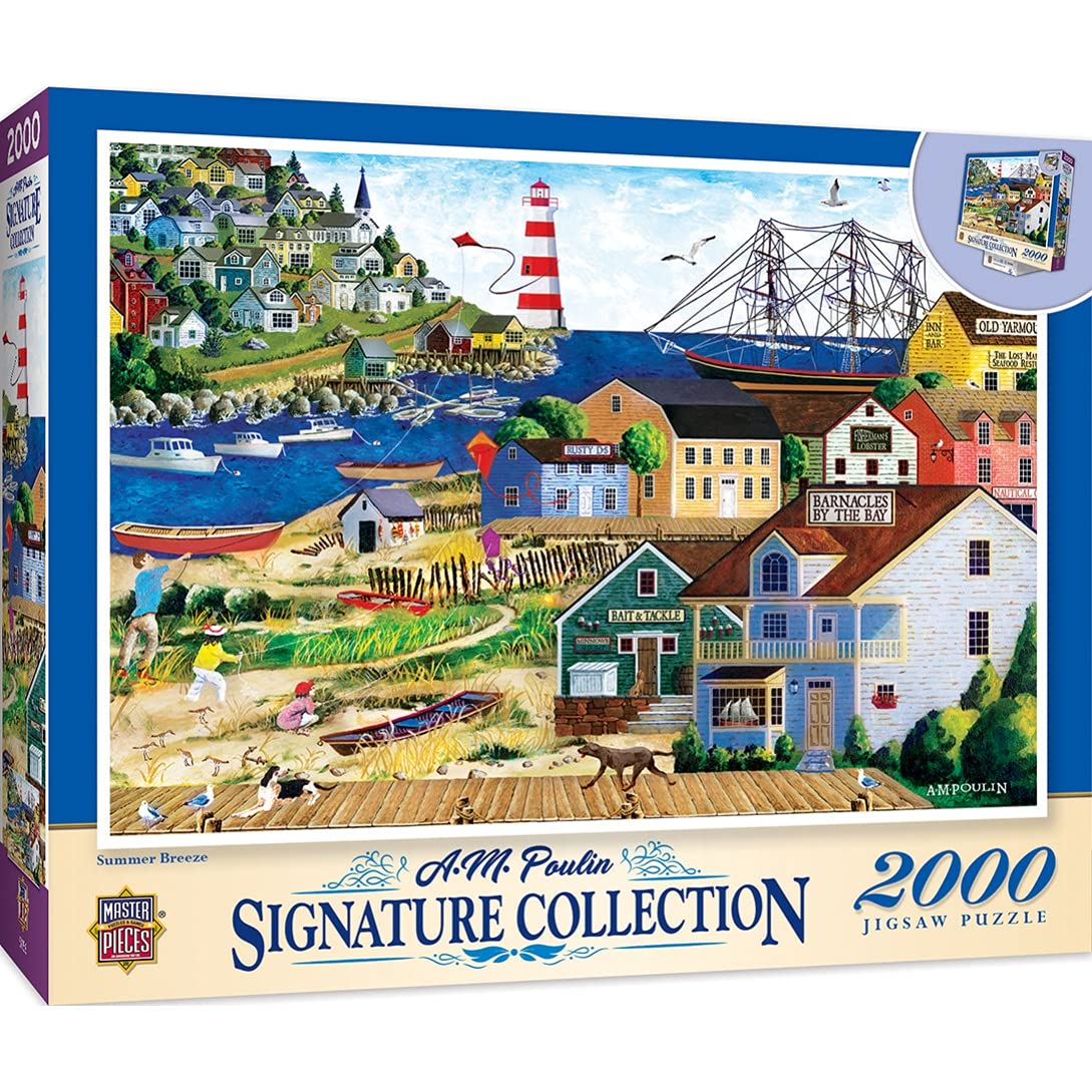 MasterPieces 2000 Piece Jigsaw Puzzle for Adults, Family, Or Youth - Summer Breeze - 39"x27"