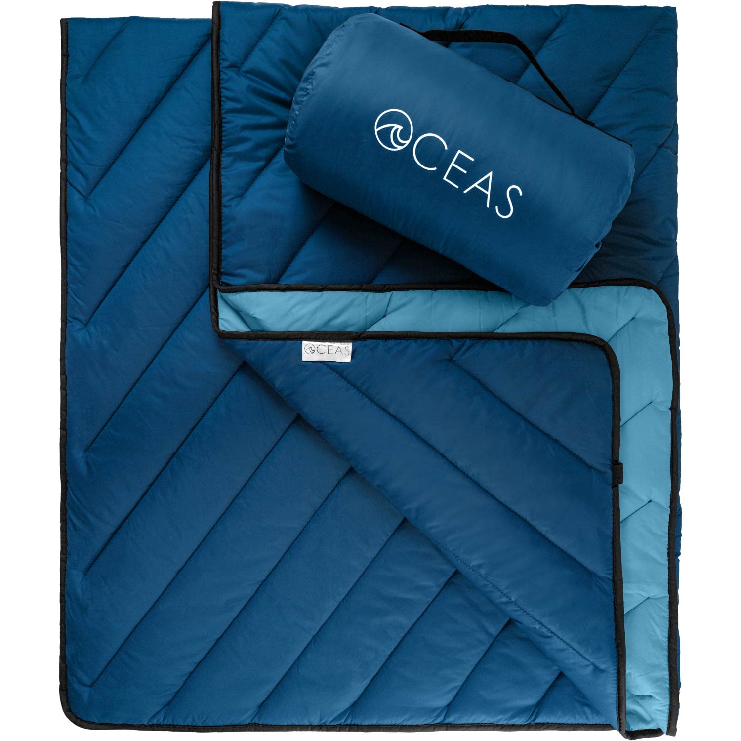 Oceas Down Puffy Camping Blanket - Packable Down Blanket for Camping, Hiking, Backpacking, Outdoor Adventures and Travel - Camping Quilt for Winter and Cold Weather Made of Sleeping Bag Material