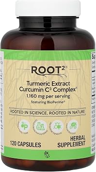 Vitacost Root2, Turmeric Extract Curcumin C3 Complex, 120 Capsules