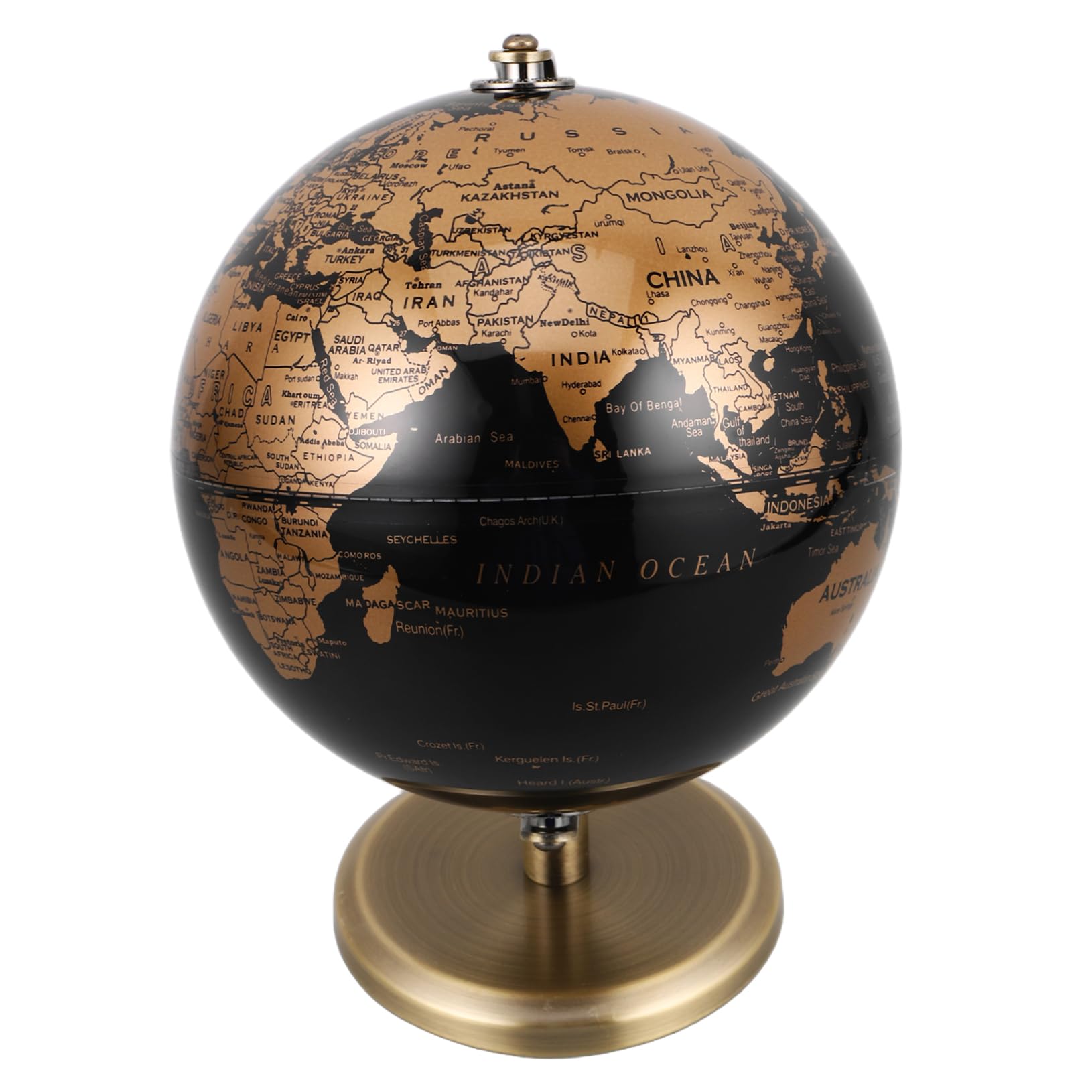 HANABASS Vintage Decorative Globe European Style Antique Desk Globe for Sophisticated Home Office Decor Smooth Surface Rotatable Feature for Educational Exploration