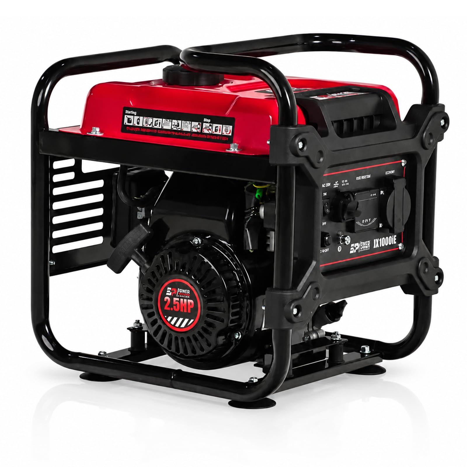 Excel Power XL1000iE Inverter Generator - 1000W Portable Petrol Generator with Stable Clean Power | Digital Display, Low Oil Protection & 3.8L Fuel Tank for Camping & Home Backup