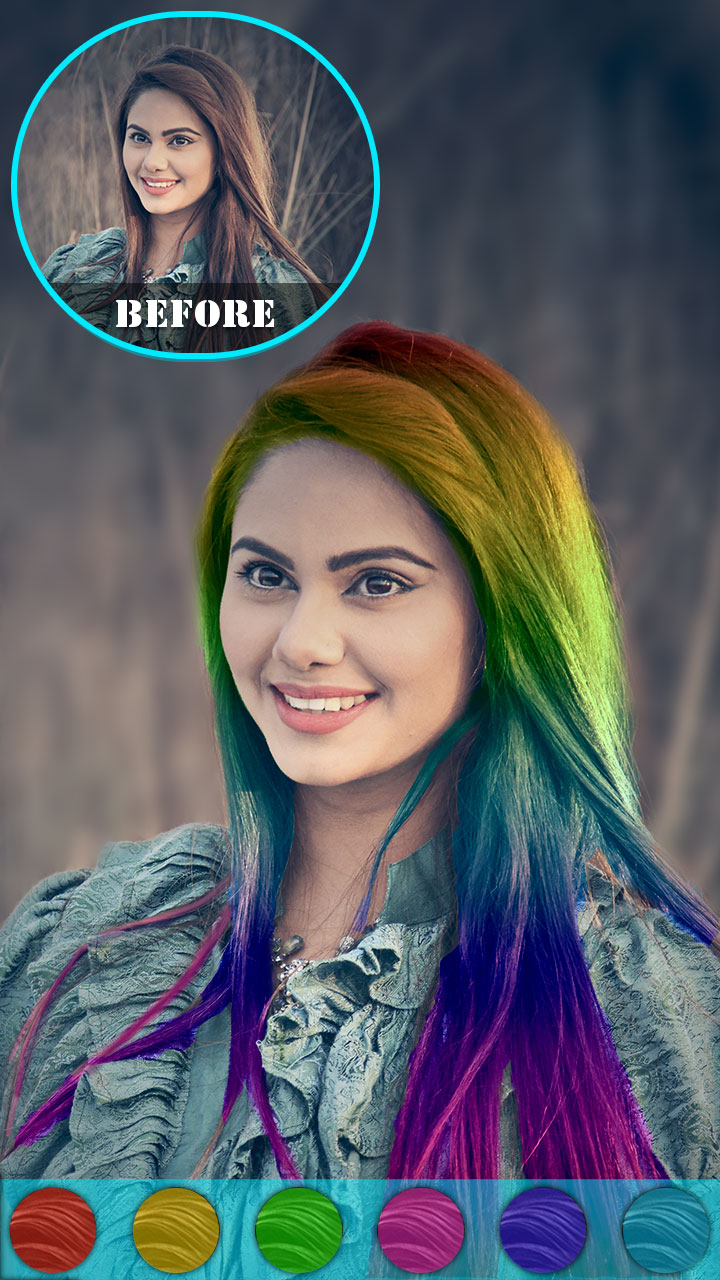 Hair Color Changer - Hairstyle Makeover Booth - App on Amazon Appstore