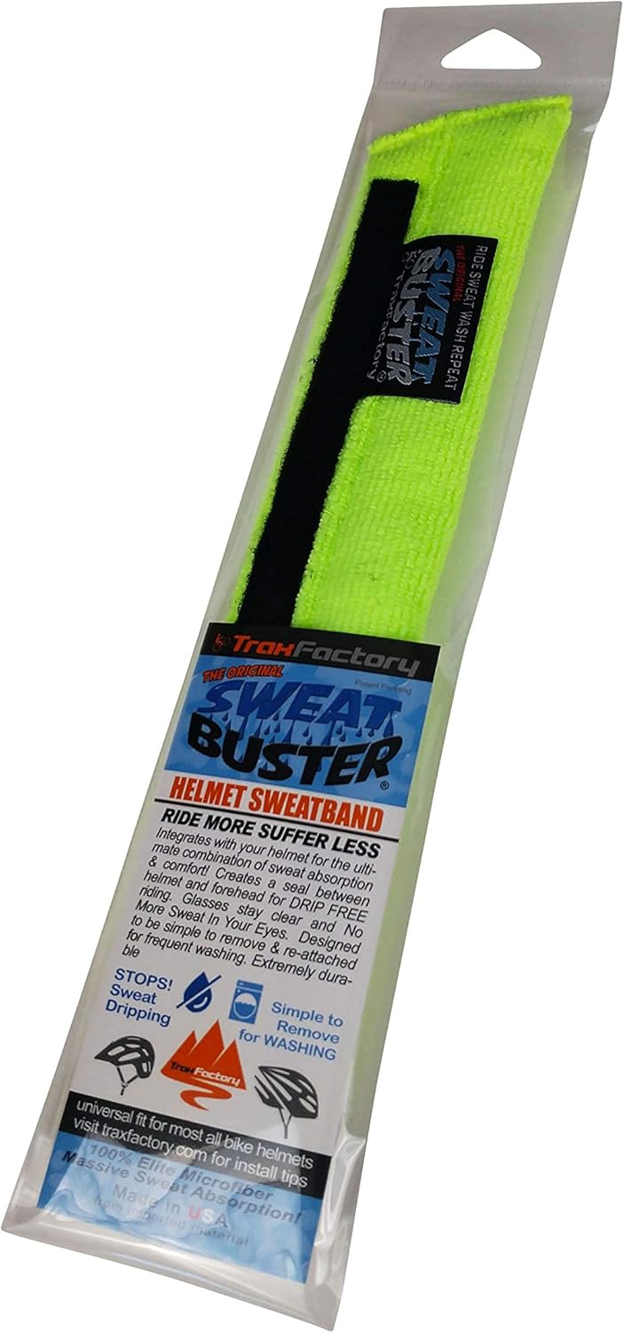 Sweat Buster Bike Helmet Sweatband – Stops Sweat Dripping, Keeps You Cooler, Premium Comfort, Simple Helmet Integration & Quick Removal for Washing. Mountain Biking, Road Biking or Any Cycling. : Sports & Outdoors