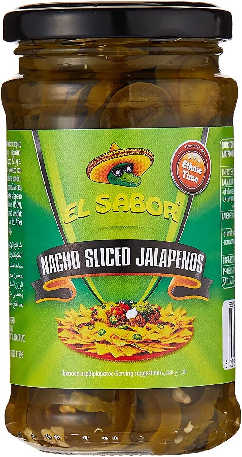 EL SABOR NACHO SLICED JALAPENOS 225g