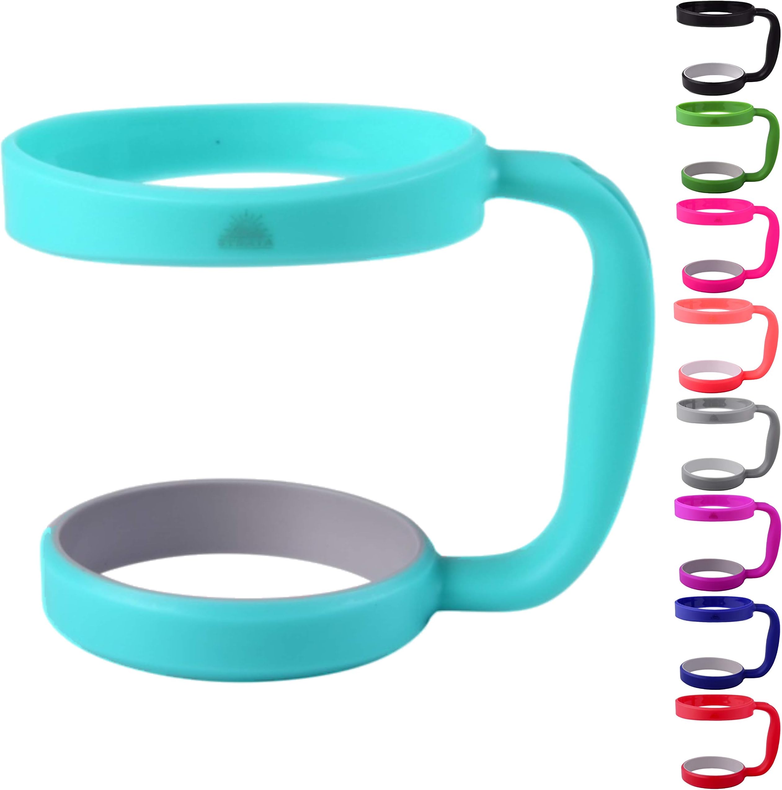 STRATA CUPS 30oz Tumbler Handle (Teal) Available For 30oz YETI Tumbler, OZARK TRAIL, Rambler Tumbler - BPA FREE