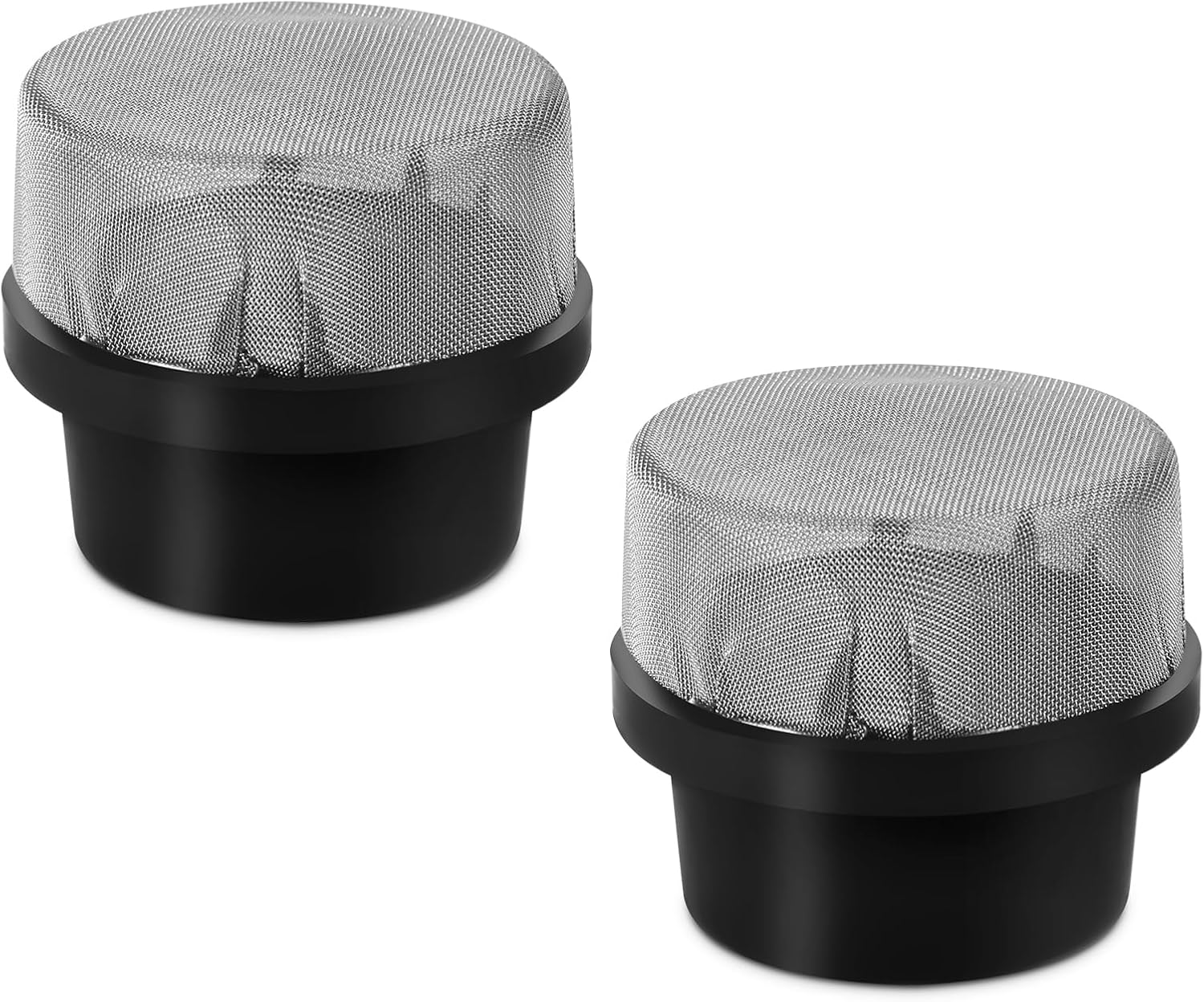PEUTIER 2pcs 190106Z Air Bleeder Screen Caps, Stainless