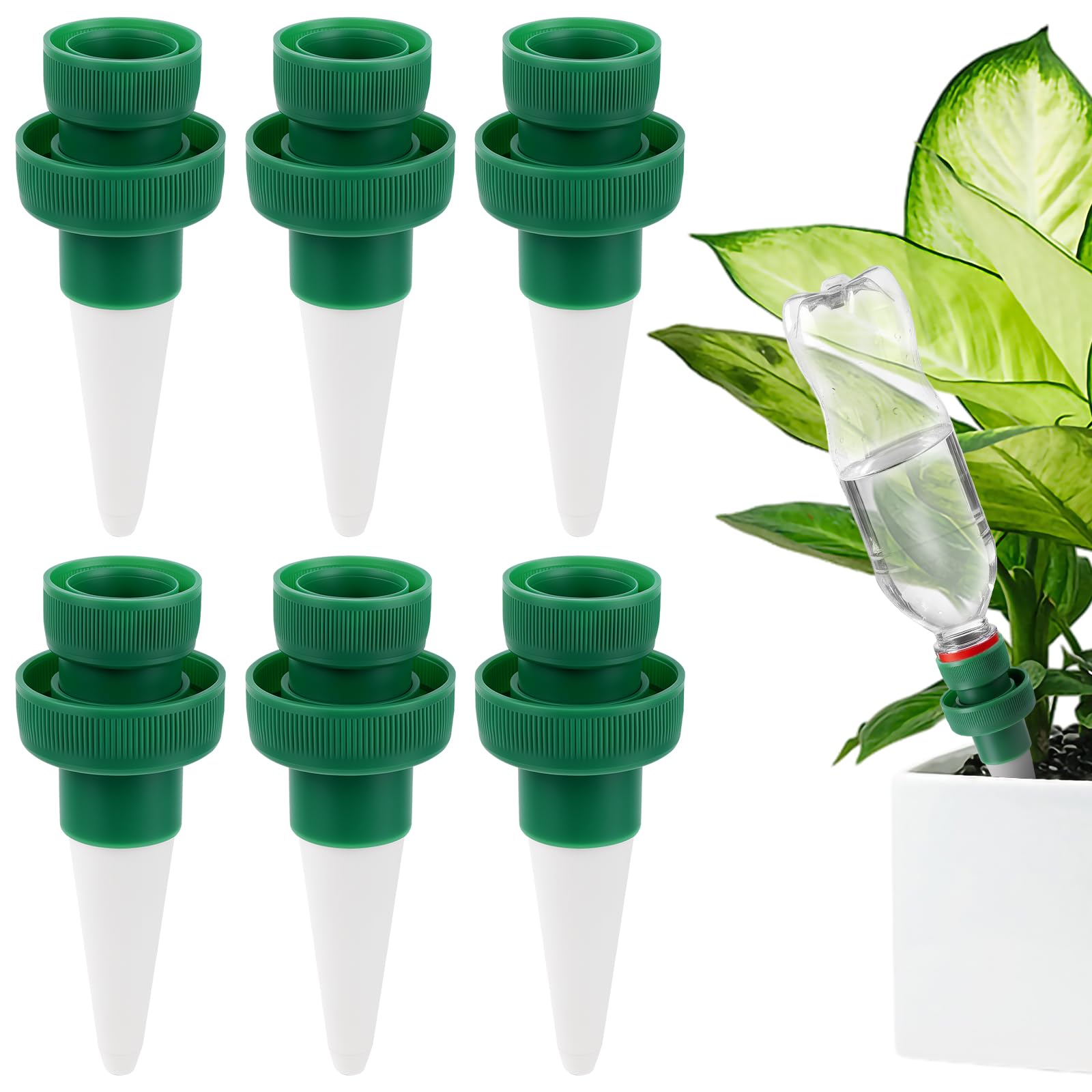 ANOMM 6Pcs Watering Stakes Automatic System, Terracotta Watering Spikes — image 1