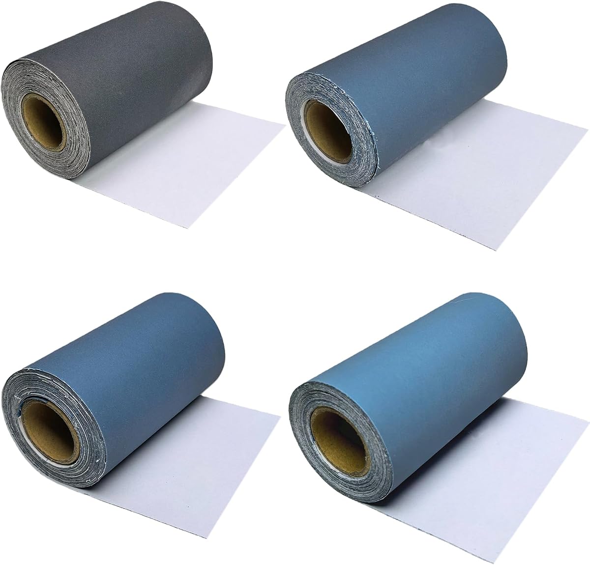3-2/3" Wide PSA Sandpaper Roll- 400 800 1000 2000 Grit Total 20 Yards Silicon Carbide Self Adhesive Stickyback Continuous Sanding Sheets Paper for Automotive Woodworking Metal