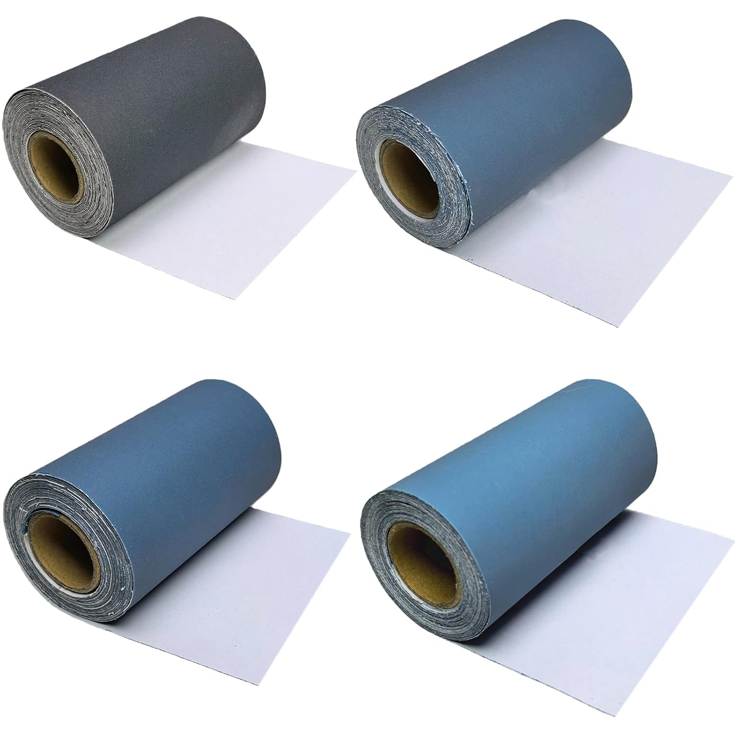 3-2/3" Wide PSA Sandpaper Roll- 400 800 1000 2000 Grit Total 20 Yards Silicon Carbide Self Adhesive Stickyback Continuous Sanding Sheets Paper for Automotive Woodworking Metal