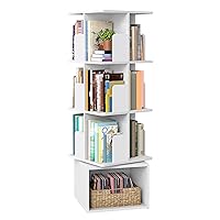 VASAGLE CUSTOS Collezione - Libreria Scaffale Girevole a 360°a 4 Ripiani