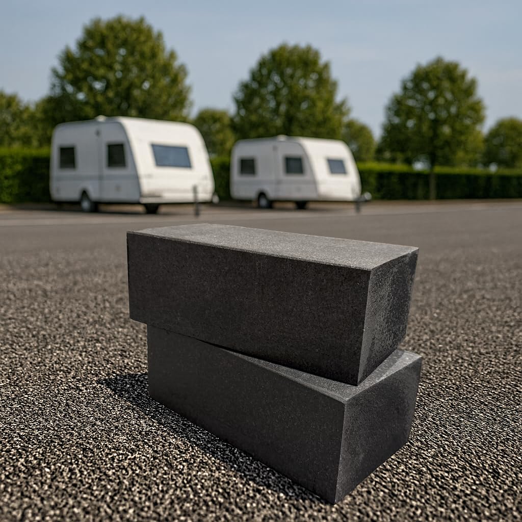 Wohnwagen Unterlegklötze für Stützen - Leicht & Robust - Hohe Qualität (4er Set)