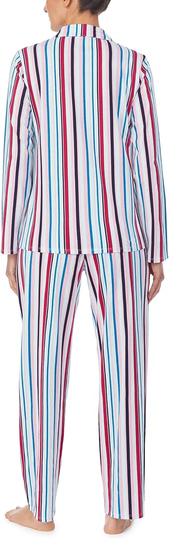 Nautica Women's Sleepwear Long Sleeve Button Down Shirt and Pant 2-Piece Pajama Set