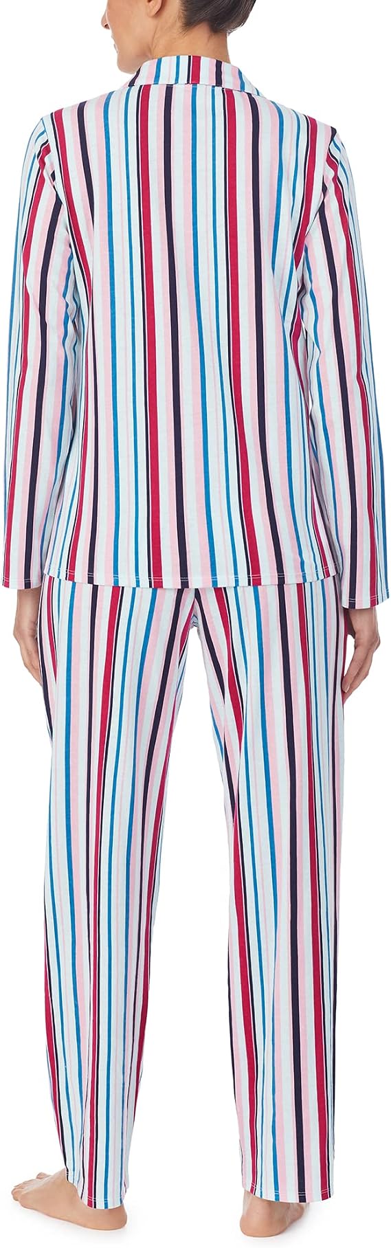 Nautica Women's Sleepwear Long Sleeve Button Down Shirt and Pant 2-Piece Pajama Set