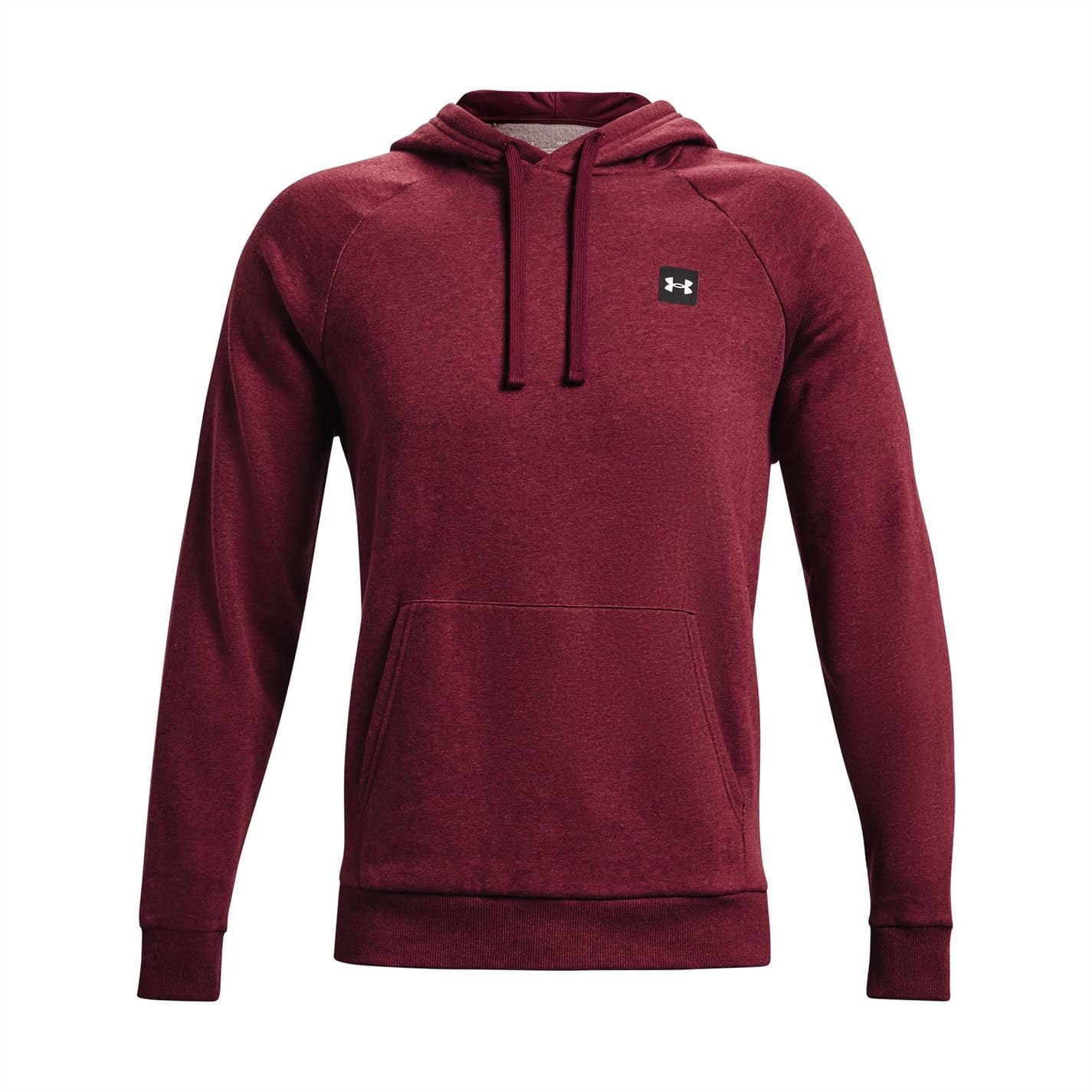 Under Armour Rival Men's Fleece Trousers, League Red Light Heather (626)/Onyx White, XXL