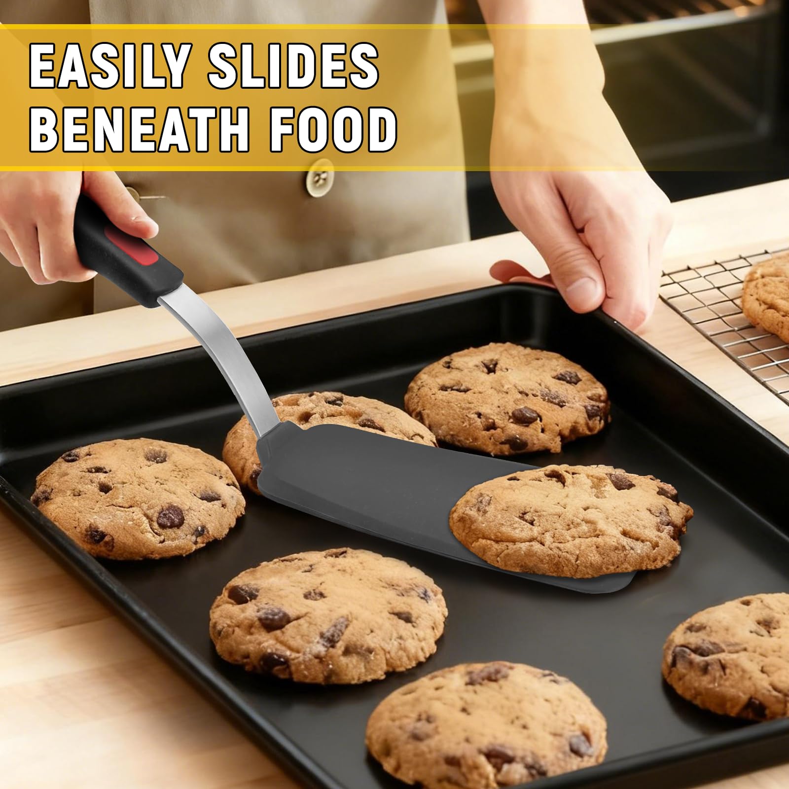Flexible Silicone Spatula - Heat Resistant Turner -4 Flexible Silicone Spatula - Heat Resistant Turner -4