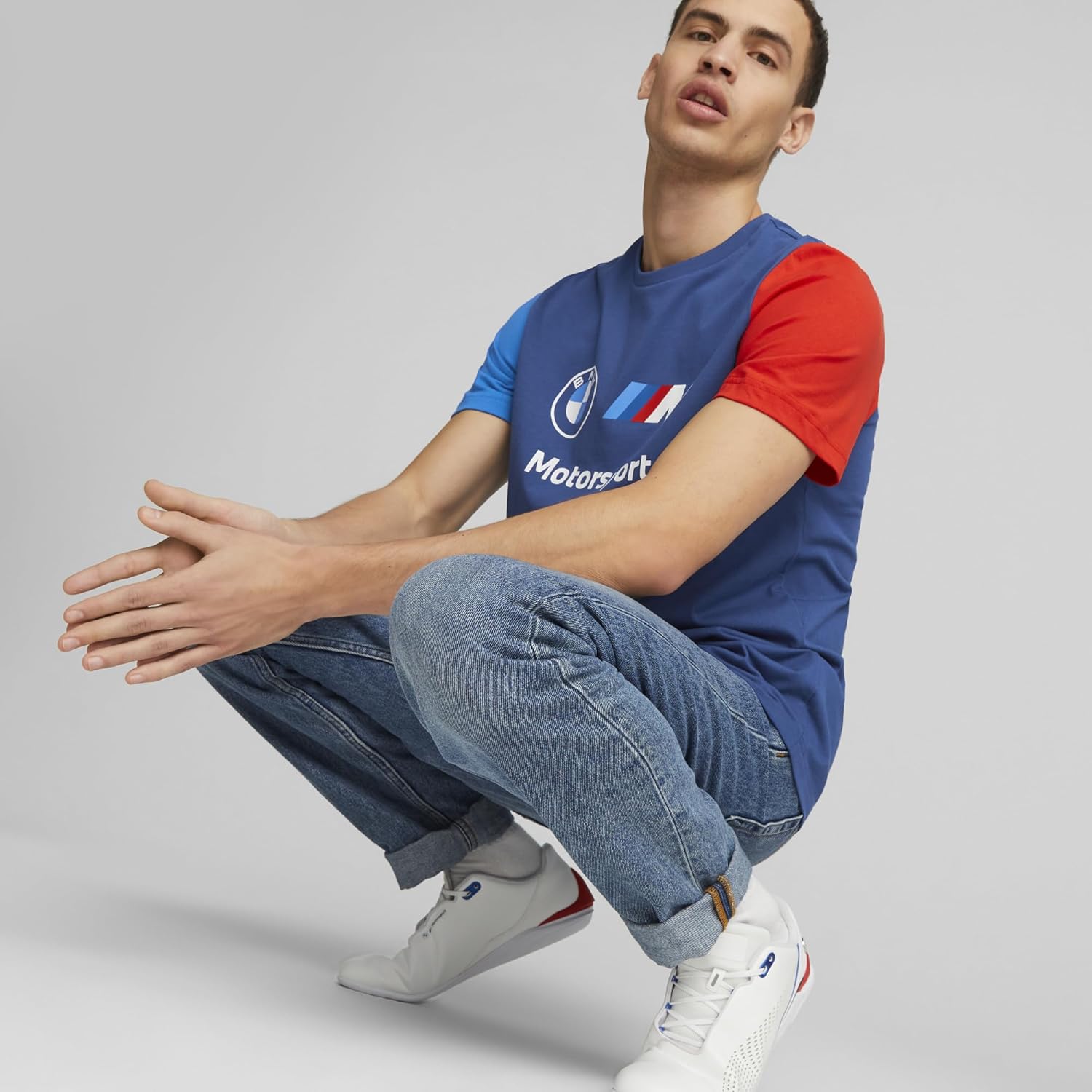 Puma Men's Standard BMW M Motorsport Essentials Logo T-Shirt