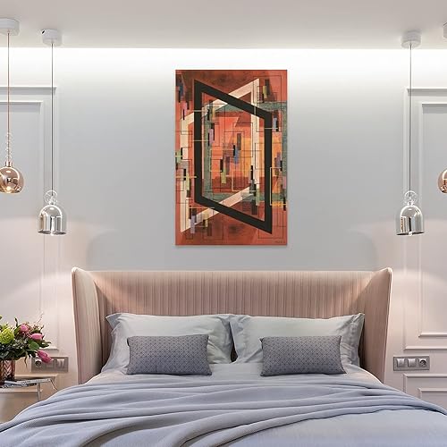 Miniatura 8 de QINGLIN Irene Rice Pereira Poster-Receding Red Canvas Art Poster And Wall Art Picture Print Modern Family Bedroom Decor Posters 24x36inch(60x90cm)