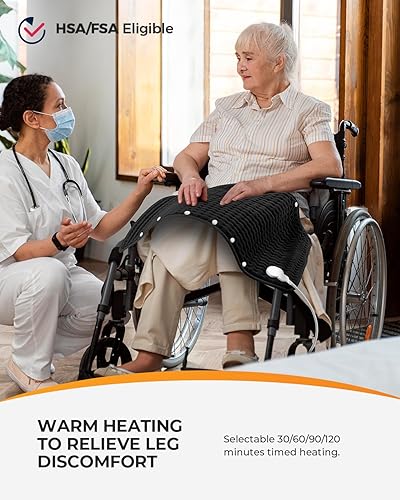 Miniatura 3 de Almohadilla térmica grande de 18 x 33 pulgadas para espalda, apta para FSA HSA, almohadilla térmica CooCoCo XXXL para calambres menstruales,