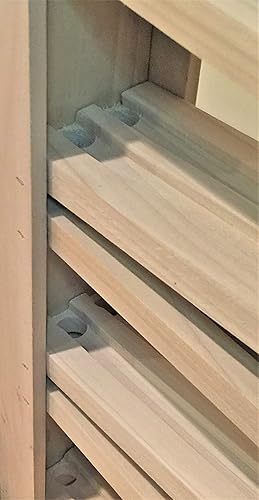 Miniatura 5 de Pista de mármol doble de madera auténtica de lujo. Diseño excesivo, construcción amish. Aproximadamente 25 "x 25", 8 niveles de pistas gemelas más