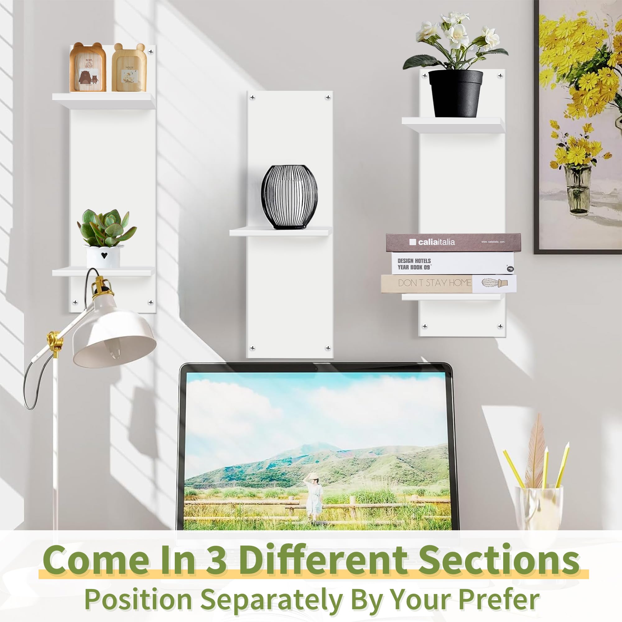 Étagère Urale à 5 Niveaux – Étagère Flottante – Finition Stratifiée