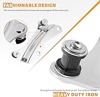 Vista 4 de ECOTRIC Kit de accesorios de acoplamiento cromados de 4 puntos compatible con Harley Davidson Touring Street Glide Road King Electra Glide 2014-2024