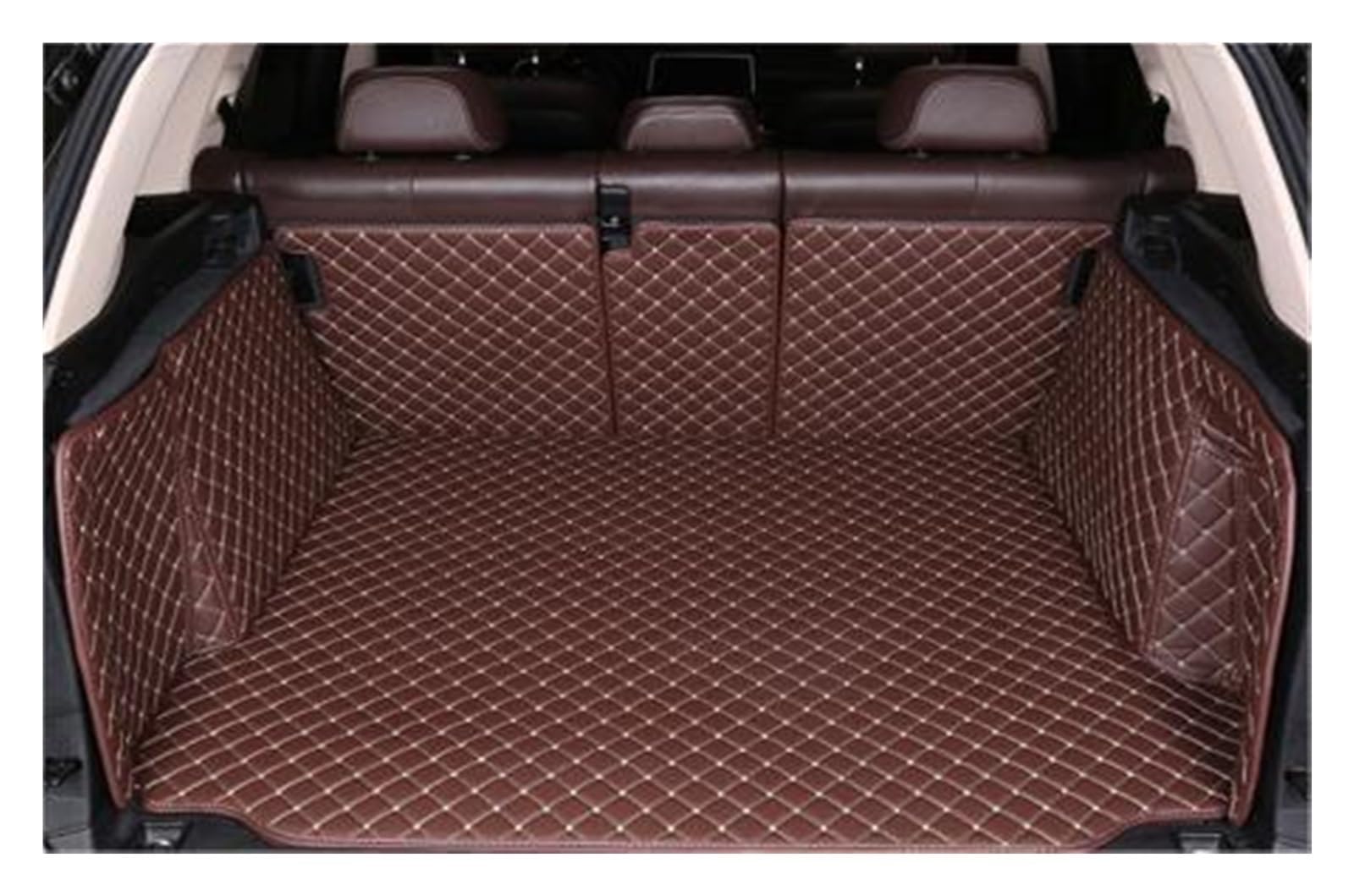 Tapis de coffre voiture imperméable doublure de chargement cuir antidérapant BMW Série 5