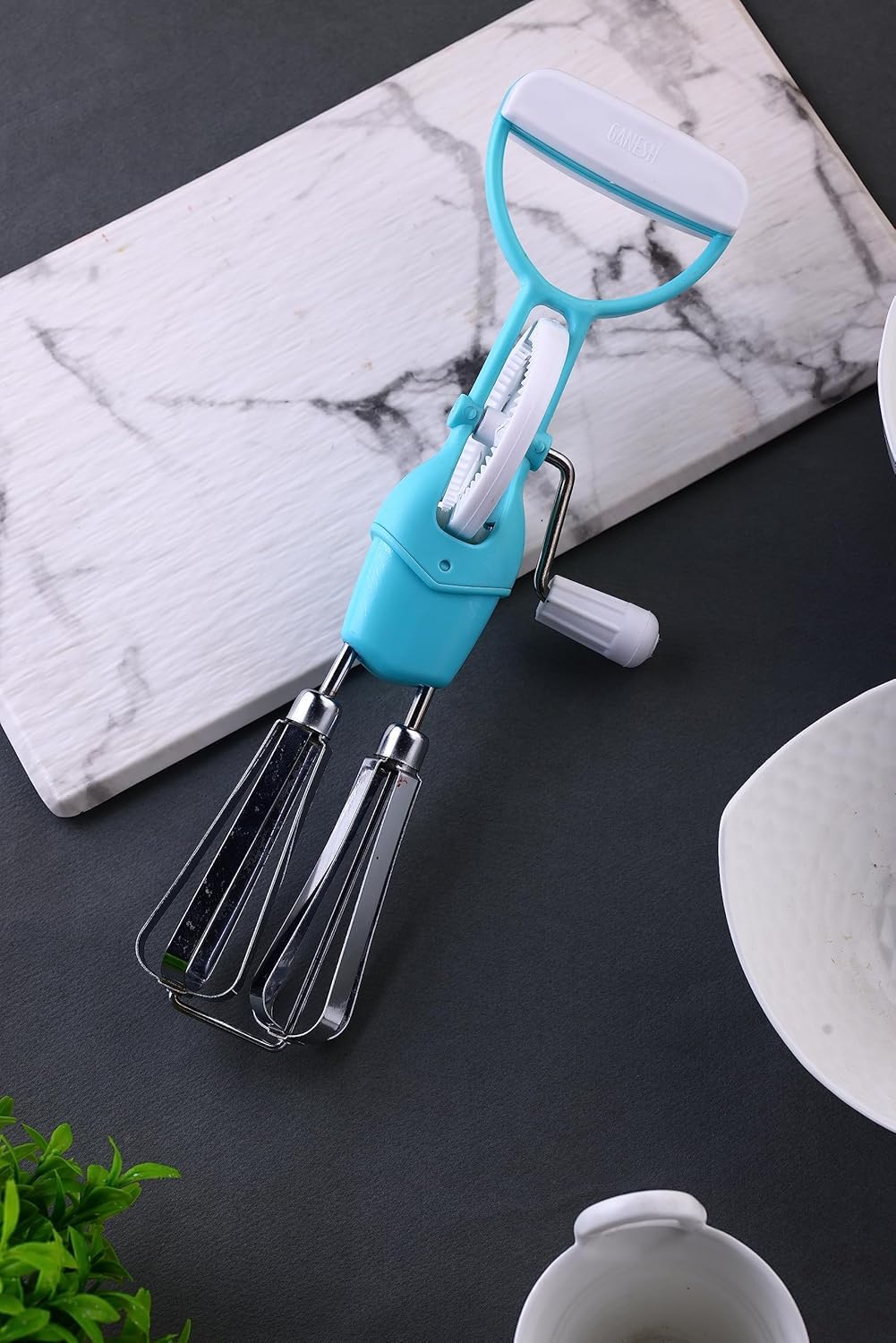 RIMEET Portable Hand Blender Mixer with Beater, Stainless Steel and Plastic, for Eggs and Cake Cream Beater, Multipurpose Mixer Blender-picture-10