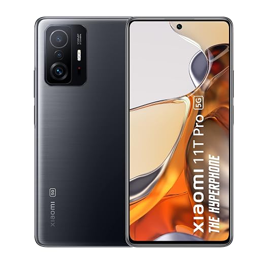 Xiaomi 11T Pro 5G Hyperphone(Meteorite Black,12GB RAM,256GB Storage)|SD 888 5G|120 Hz True 10-bit AMOLED|120W HyperCharge|6 Months Free Screen Replacement for Prime|Additional Exchange offer available