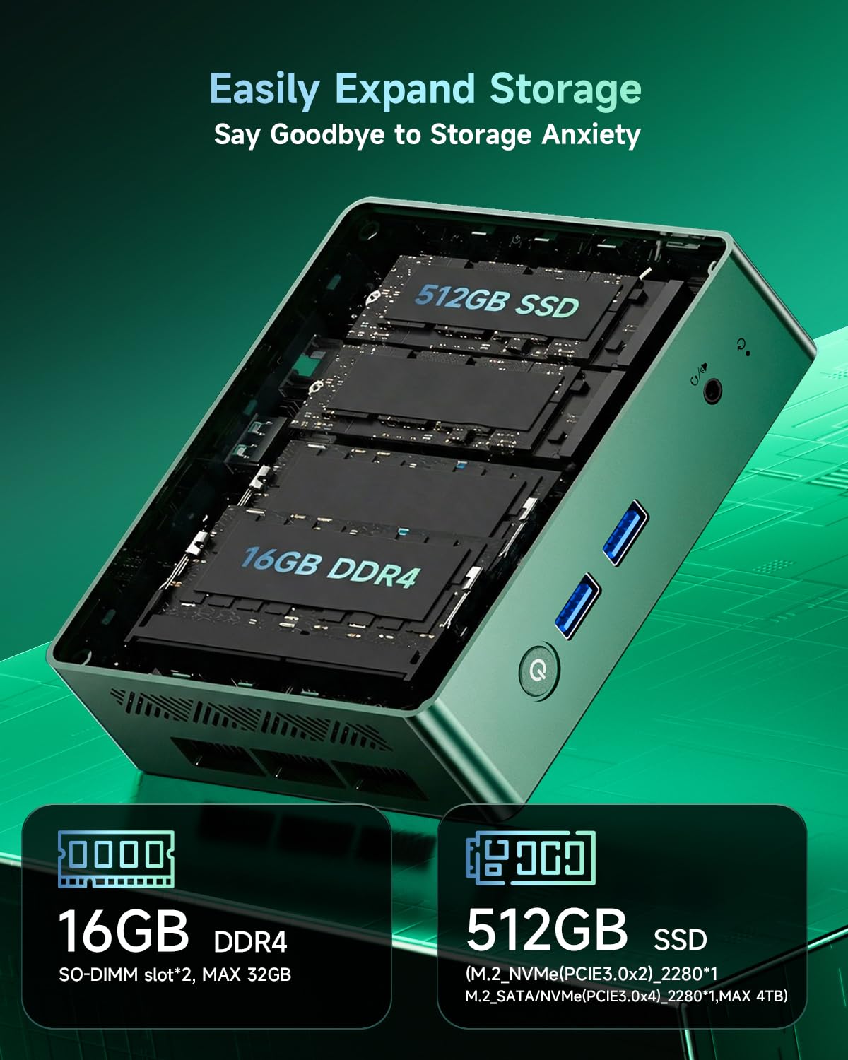 Amazon.com: Bmax Mini PC Desktop Computer B6 Turbo, Intel Core i5