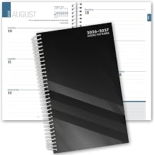 Elan Publishing Company Dated Student Planner for High School of College Dated August 2026 - July 2027 Black