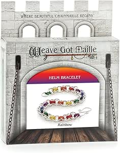 Weave Got Maille Helm Chain Maille - Juego De Pulsera (oro Y Plateado