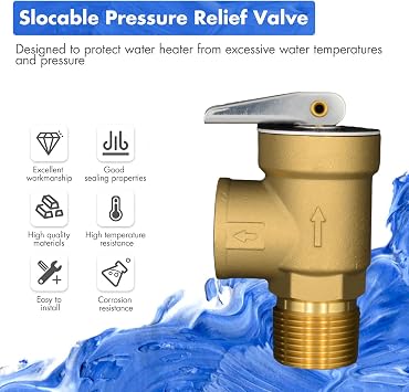 VAV 3/4 Pressure Relief Valve, 150 PSI, Lead-Free, CSA Listed