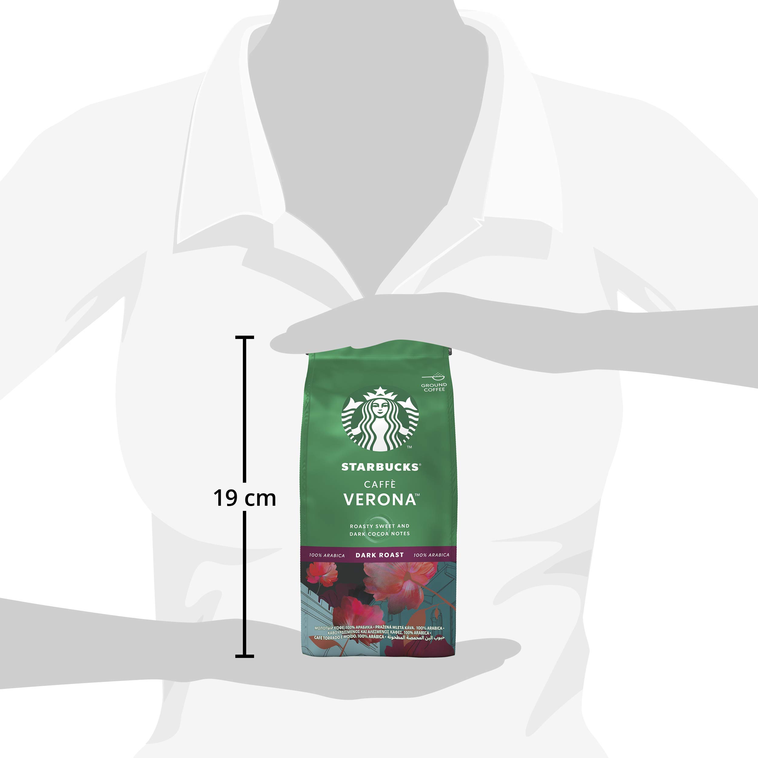 STARBUCKS Pike Place Roast Ganze Kaffeebohnen, Mittlere Röstung (6 x 200g) & Caffe Verona Filterkaffee, Röstkaffee gemahlen, Dunkle Röstung (6 x 200g)