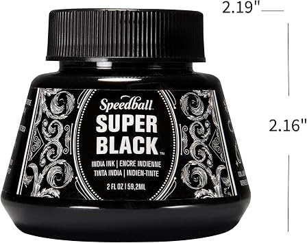 Speedball Super Black India Ink, 2-Ounce