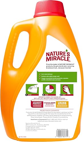 Miniatura 2 de Nature's Miracle Set-In Stain Destroyer Dog 1 galón, fórmula Oxy con aroma a naranja, 128 onzas