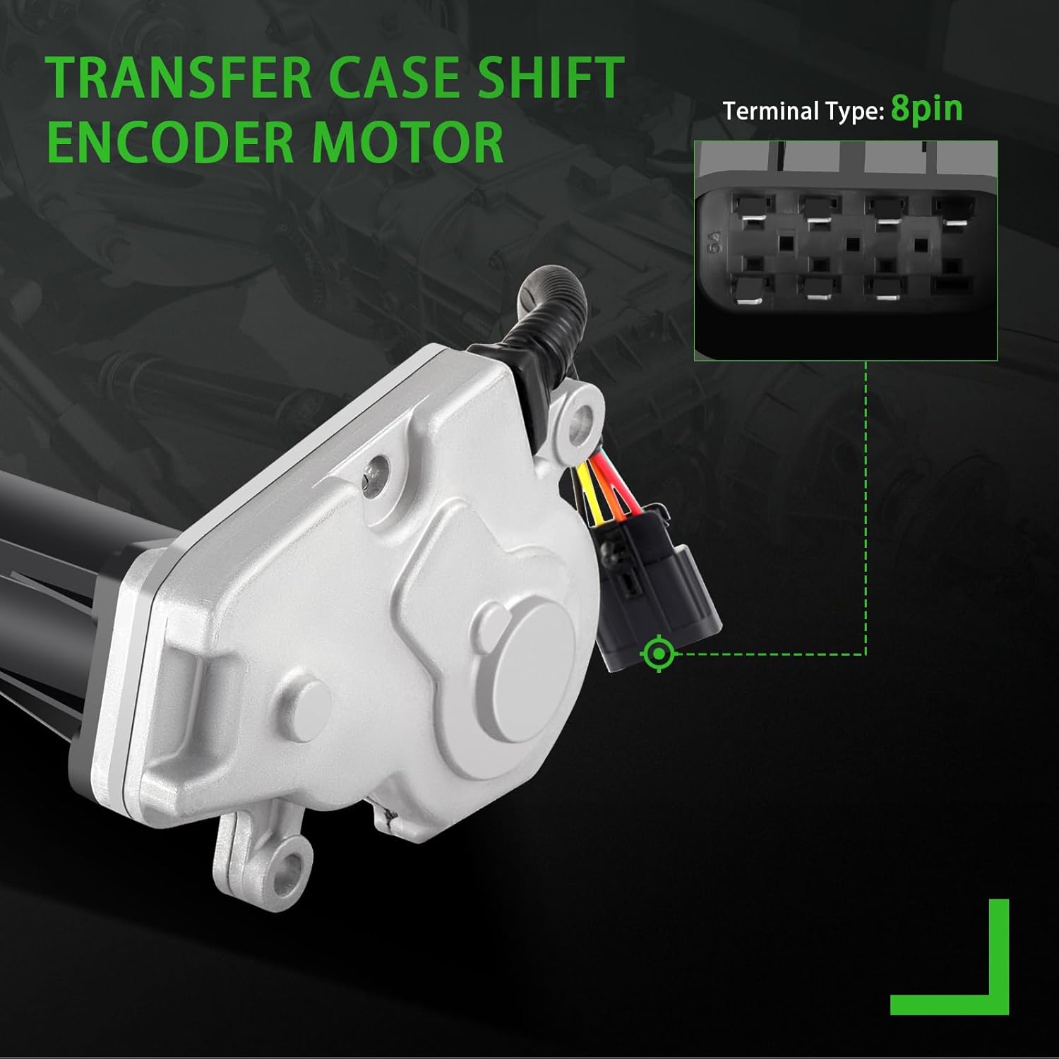 SCITOO 600-910 Transfer Case Shift Encoder Motor Fit for 2004-2007 for Cadillac Escalade ESV EXT 2007 for Chevrolet Avalanche 1500 Silverado 1500 2500 HD Classic 2006-2010 for Dodge for Ram 1500