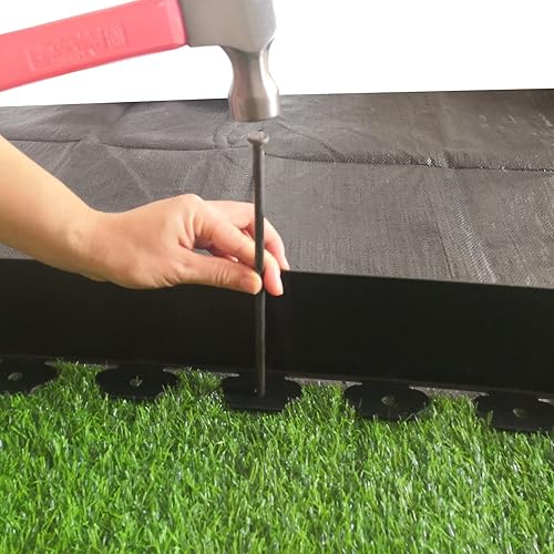 Miniatura 4 de Estacas de metal para paisaje 25 piezas de estacas de anclaje para bordes de paisaje para puntas de tienda bordes de adoquín estacas de césped