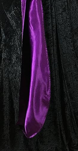 Miniatura 4 de Bata de terciopelo para Halloween, cosplay, unisex, talla única, extra larga