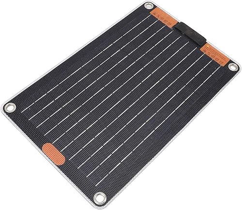 Drfeify Cargador de panel solar de 30 W, tecnología monocristalina, carga rápida para teléfonos, ideal para acampar y viajar