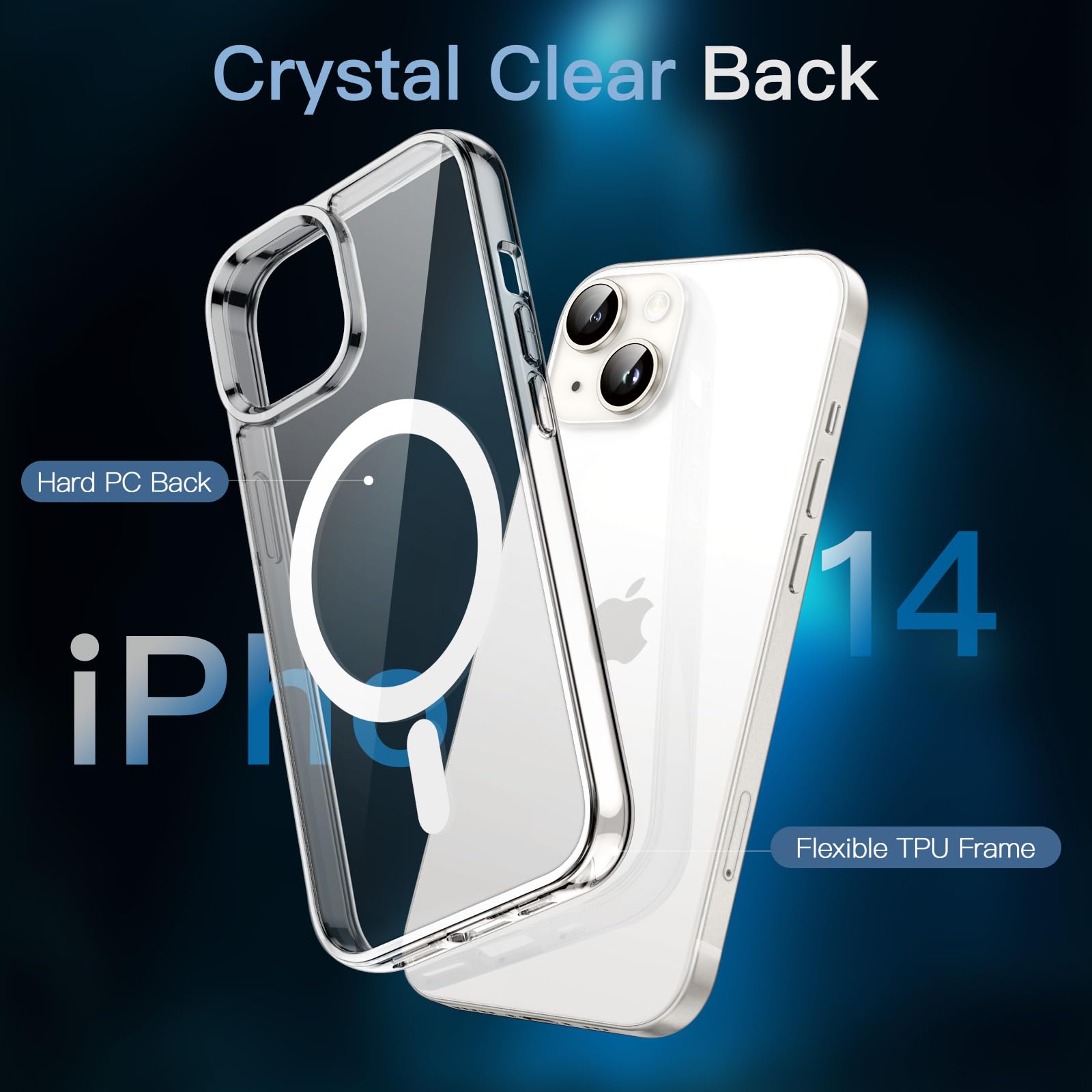 Amazon.co.jp: JETech 3 in 1 iPhone 14 6.1 インチ用 マグネット 