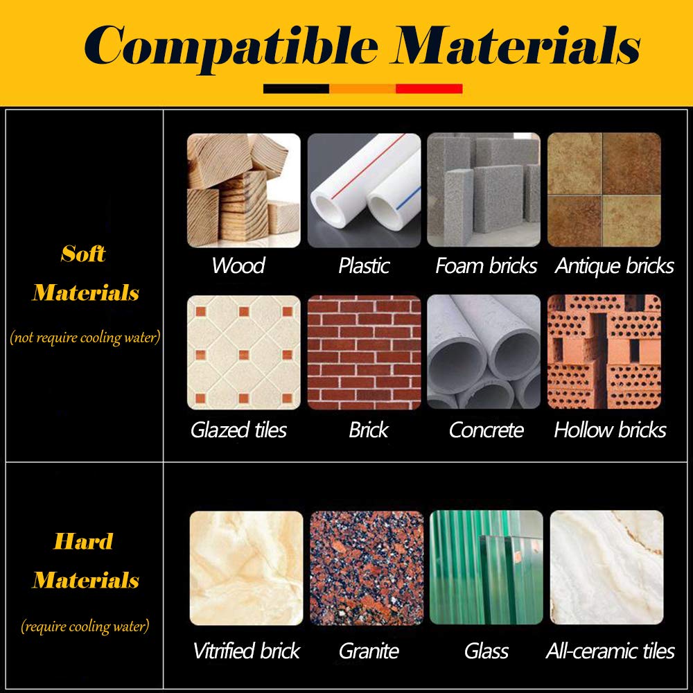 Tесh Dеаlѕ 🔥 Masonry Drill Bits Set, Concrete Drill Bit for Brick Plastic Metal Glass Wood, YUERSEAK Drill Bits Tungsten Carbide Tip for Wall Mirror Ceramic Brick 1/4 5/16 3/8 1/2 inch, YG8 Hard Alloy Gold 7 Packs