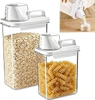 Vista 1 de Contenedor para Cereales y Dispensador de Almacenamiento de Arroz - Organizadores Herméticos de Almacenamiento de Alimentos, Contenedores